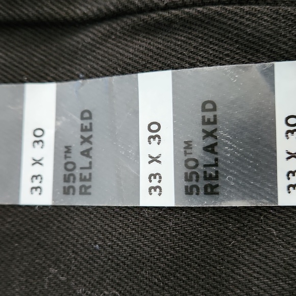 LEVI'S 33x30 550 Relaxed-fit Denim Jeans in black W-661 - Picture 9 of 9